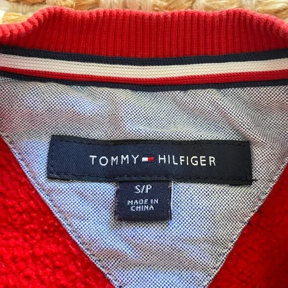 Brand New Tommy Hilfiger Red Sweater with Embroidered Logo - Picture 6 of 14